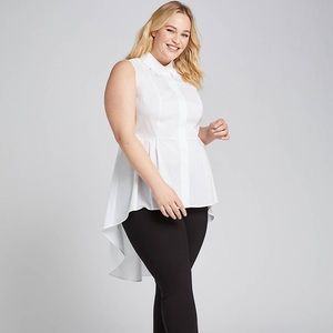 NWT LANE BRYANT High-Low Peplum Tunic - Size: 26